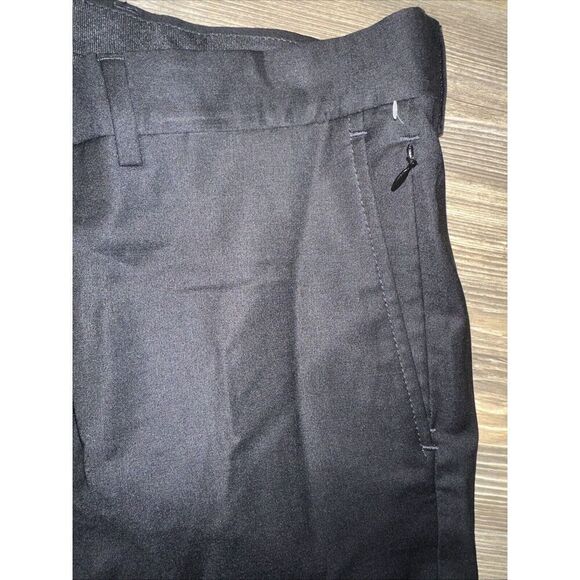 Nordstrom Tech Smart Trim Fit Dress Pants. Size 42x37. Raw Hem Black. NWT. P - Picture 4 of 11